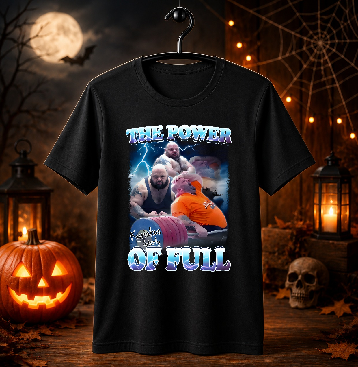 The Power of Full Funny Kyriakos Grizzly Dank Meme Tee Shirt Gift for Woman and Man, Gym Bro Gifts, Unhinged Shirt, Pump Cover Tshirt, Gifts